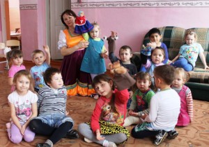 Артисты кукольного театра в гостях у дошкольников с.Надеждинка
